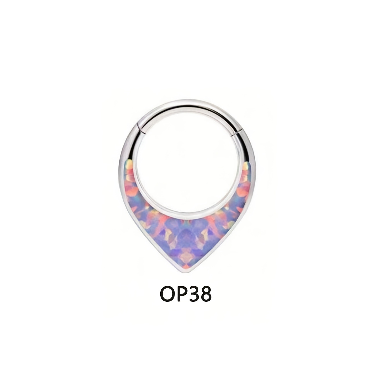 Tear-Shaped 316L Stainless Steel Nose Ring